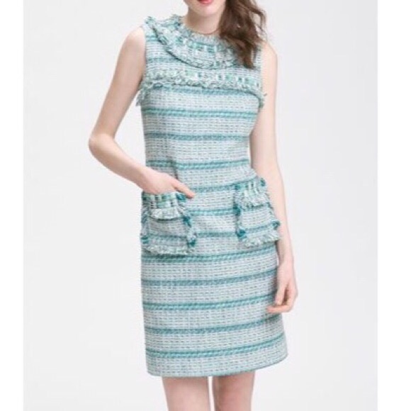 Tory Burch Dresses & Skirts - 🚫SOLD🚫🥳HP🥳Tory Burch Tweed Sleeveless Dress